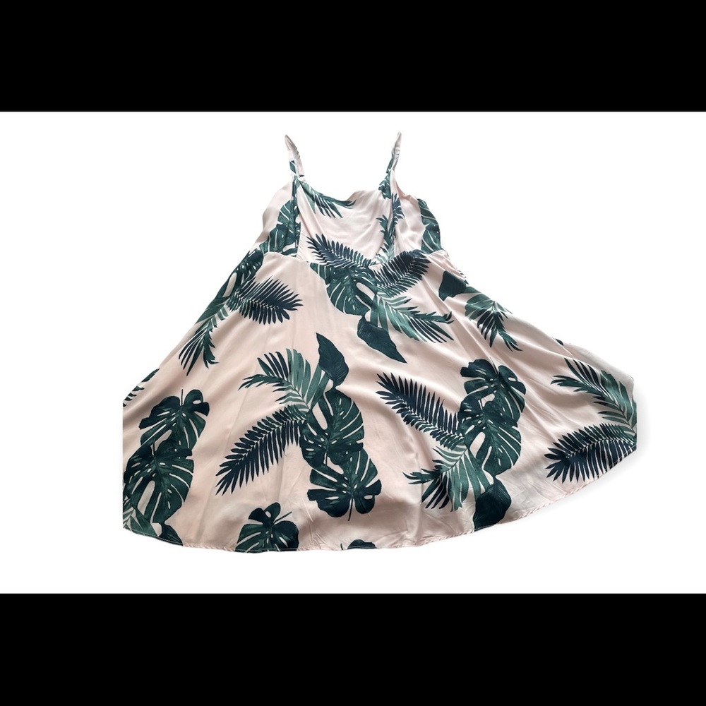 NWT- Old Navy Tropical Print Mini Dress - Green and pink